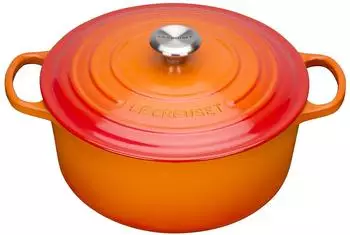 Le Creuset Signature Bräter 28 cm rund ofenrot