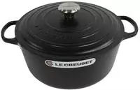Le Creuset Br&auml;ter mit Deckel 28 cm Signature Schwarz