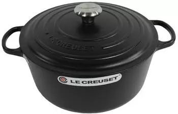 Le Creuset Signature Bräter 28 cm rund schwarz