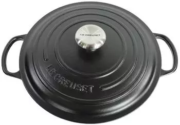 Le Creuset Signature Bräter 28 cm rund schwarz – Le Creuset Signature Bräter rund schwarz