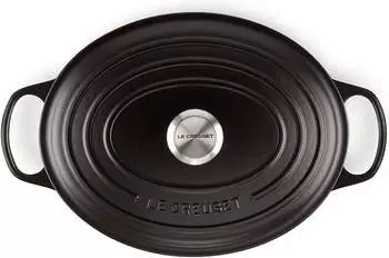 Le Creuset Signature Bräter oval 31 cm schwarz – Vom Herd in den Backofen ohne Umtopfen