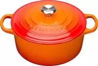 Le Creuset Br&auml;ter mit Deckel 24 cm Signature Ofenrot