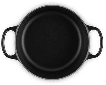 Le Creuset Signature Bräter rund 18 cm schwarz – Hochwertige Materialien und durchdachte Ausstattung