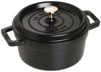 Staub 1004067, Staub La Cocotte 20cm rund, schwarz, Gusseisen