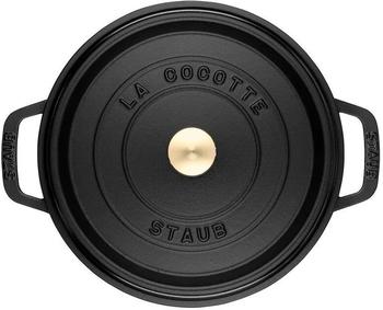 Staub Bratentopf 20 cm rund schwarz – Perfekte Wahl für alle Herdarten