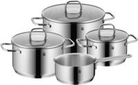 WMF Topf-Set "Inspiration Induktion, Kochtopf Set mit Glasdeckel" Set, 3x