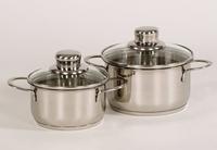 Kr&uuml;ger Topf-Set "Saturn" Set, 1x Fleischtopf &Oslash; 12 cm, 1x Fleischtopf &Oslash; 14 cm, je