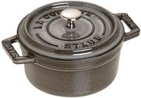 Staub 1101018, Staub: Runde Mini Cocotte, Grafitgrau, &Oslash;10cm
