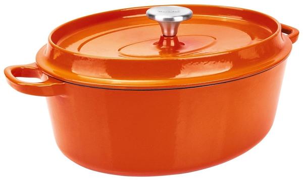 Berndes Bräter mit Gussdeckel oval 29 cm orange (034258)