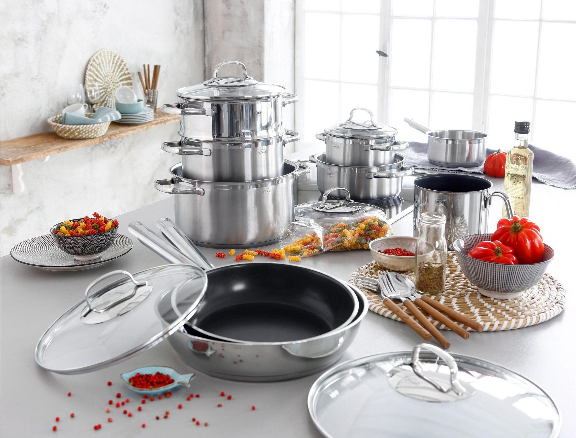 Rösle Elegance Kochgeschirr-Set 10-teilig Induktions-Topf (Set)