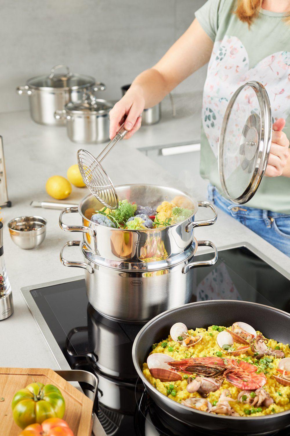 Rösle Elegance Kochgeschirr-Set 10-teilig Induktions-Topf (Set)