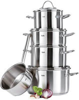 Fissler Topf-Set "Palermo" Set, Bratentopf 20cm,Stielkasserolle ohne Deckel Kochtopf