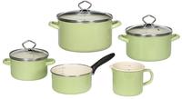 Kr&uuml;ger Topf-Set "Juist" Set, Fleischtopf 16/20/24 cm, Milchtopf 12 cm, Stieltopf 16