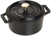 Staub 1003176, Staub Mini Cocotte 10cm rund schwarz, Gusseisen