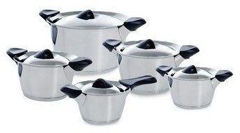 bk cookware Q-linair Classic Topf-Set 5-tlg. Kochtopf + Suppentopf + Kasserolle