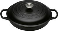 Le Creuset Gourmet-Profitopf mit Deckel 30 cm Signature Schwarz