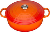 Le Creuset Gourmet-Br&auml;ter mit Deckel 30 cm Signature Ofenrot