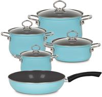 Riess Topfset 5 Teilig Kristallblau Emaille