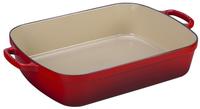 Le Creuset 16436, Le Creuset Bratreine Signature rechteckig 33cm Kirschrot