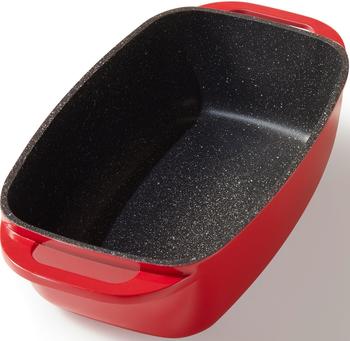 Stoneline Rechteckbräter Alugussdeckel 32 x 20 cm rot – Stoneline Rechteckbräter Alugussdeckel 32 x 20 cm rot: Vielseitigkeit in Ihrer Küche