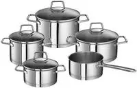 SCHULTE-UFER Topf-Set "Wega" Set, 1 Bratentopf &Oslash; 16/20 cm, 1 Fleischtopf &Oslash; 16/20