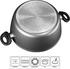 Stoneline Kochtopf mit Glasdeckel 24 cm grau