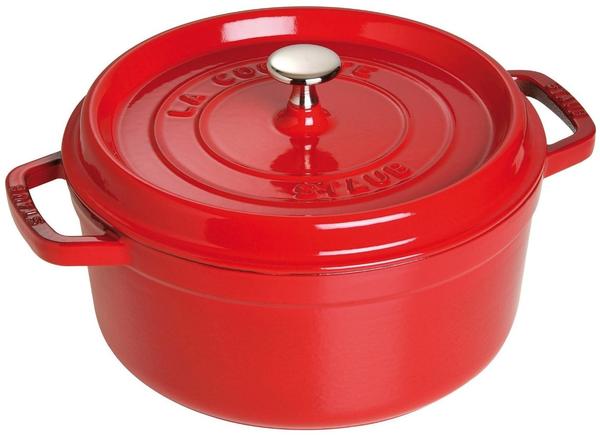 Staub Bratentopf 26 cm rund kirschrot