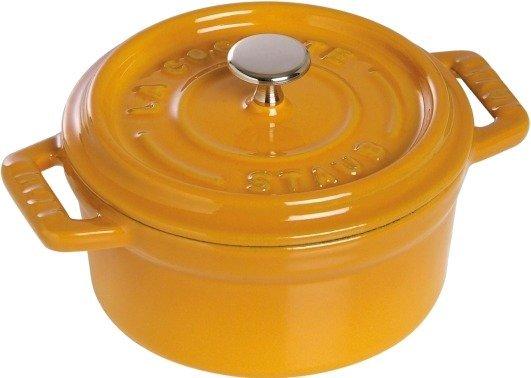 Staub Bratentopf 18 cm rund senf