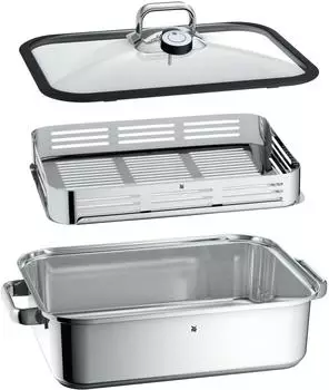 WMF Aroma Dampfgarer Vitalis mit Silikonband 6,5 l Edelstahl