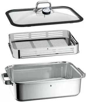 WMF Vitalis Aroma Compact Dampfgarer mit Silikonrand 3,5 l