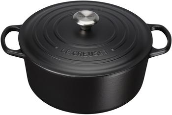 Le Creuset Signature Bräter 34 cm rund schwarz
