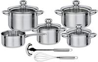 GSW Topf-Set "Silver Star" Set, Bratentopf &Oslash; 16/20 cm, Fleischtopf &Oslash; 16/20 cm,