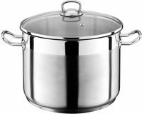 GSW Jumbotopf Profi 26 x 18 cm mit Glasdeckel, 10 Liter, induktionsgeeignet,