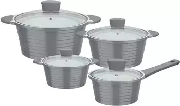 GSW Topf-Set Bolero Aluminiumguss, (Set, 8-tlg), Induktion