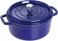 Staub 1004299, Staub La Cocotte 26cm rund dunkelblau, Gusseisen
