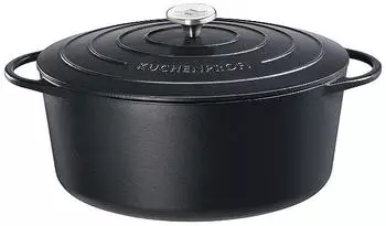 K&uuml;chenprofi Provence Bratentopf oval 35 cm schwarz
