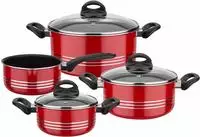 GSW Topf-Set "Milano color" Set, je 1 Kochtopf &Oslash; 16/20/24 cm, 1x Stielkasserolle &Oslash;