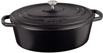 Kela Calido Br&auml;ter oval 33 x 26 x 12 cm schwarz