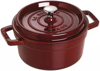 Staub Bratentopf 22 cm rund grenadine