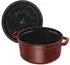 Staub Bratentopf 22 cm rund grenadine