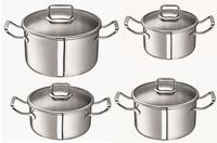 SCHULTE-UFER Topf-Set "Turbo Line" Set, je 1 Fleischtopf 16/20/24 cm, 1x...