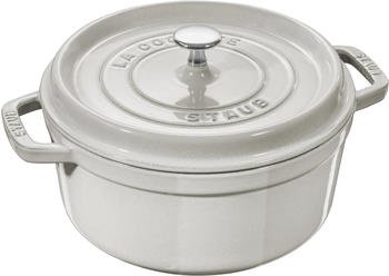 Staub Bratentopf 18 cm rund weißer Trüffel