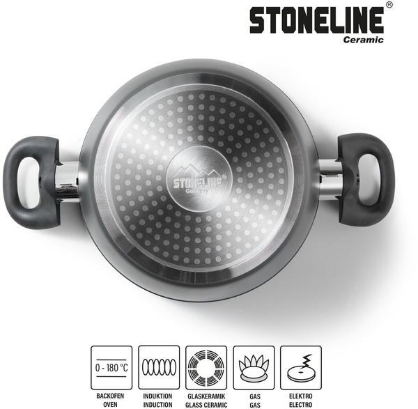 Stoneline Ceramic Topf-Set 6-teilig anthrazit