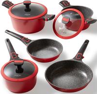 STONELINE Topf-Set "Imagination PLUS" Kasserolle 18 cm, Bratentopf 24 cm, Kochtopf 20