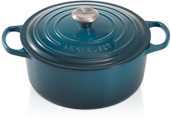 Le Creuset Signature Bräter rund 26cm 5,3 l Deep teal