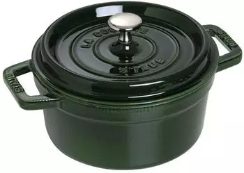 Staub Bratentopf 22 cm rund basilikumgrün