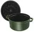 Staub Bratentopf 22 cm rund basilikumgrün