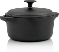 Gusseisen Cocotte, 2,7 Liter, &Oslash; 20 Cm, Rund, Br&auml;ter Mit Deckel - Bbq-toro