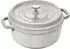Staub Bratentopf 24 cm rund weisser Trüffel