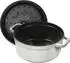 Staub Bratentopf 24 cm rund weisser Trüffel